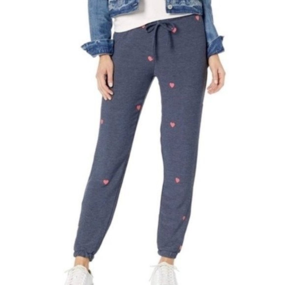 Chaser Avalon Red Heart Sweatpants Size XS NWT
